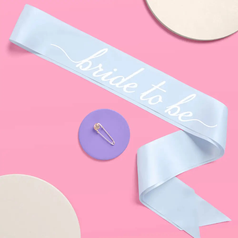 Blue Bride to Be Sash